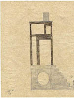Design study sketch of the Seowonmoon Lantern. sketch: Florian Beigel