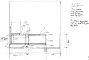 design sketch, cooking bench